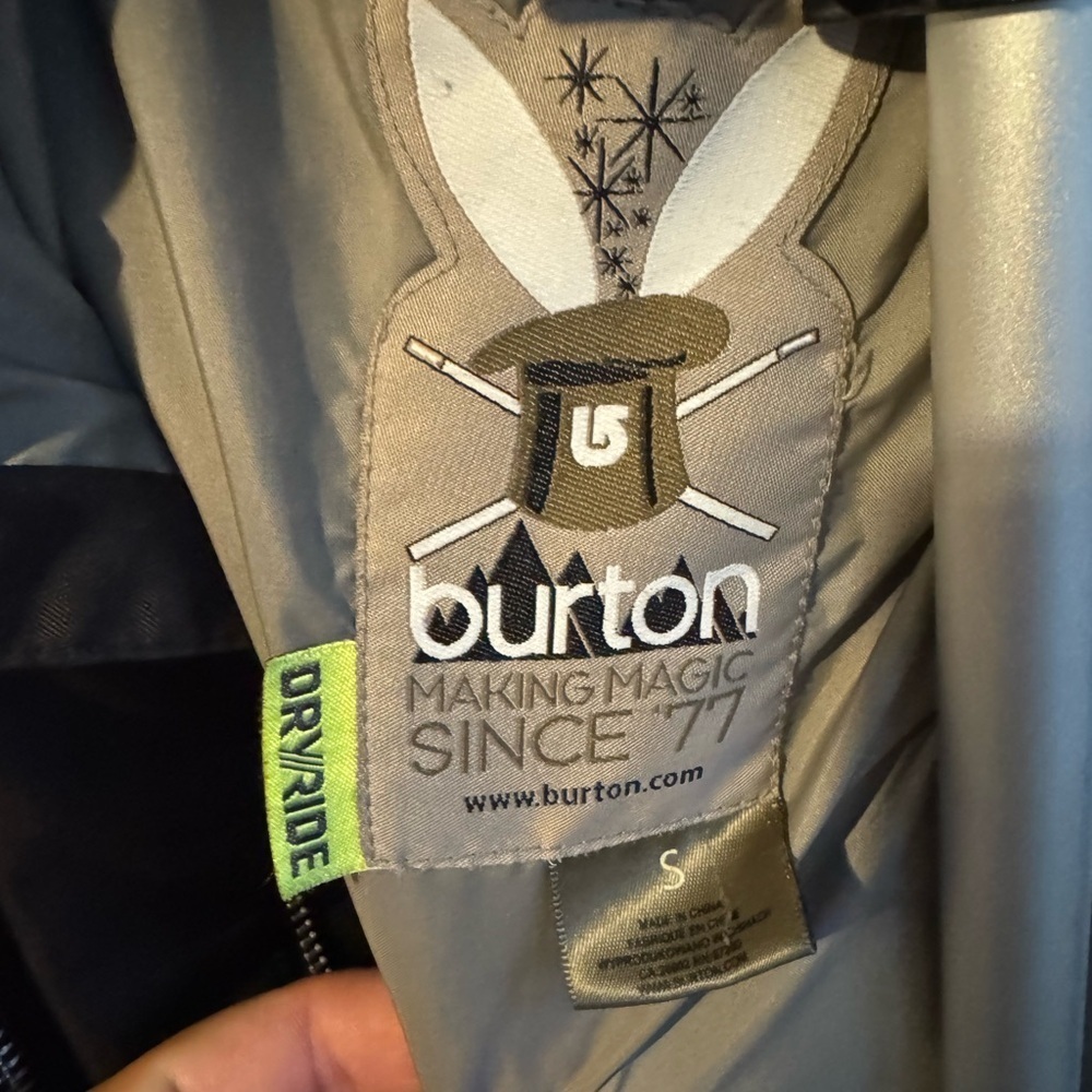 Burton Black Utility Jacket with Tan Lining - Picture 4 of 8